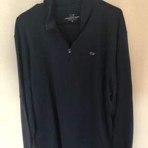 Men’s Vineyard Vines navy blue quarter zip sweater